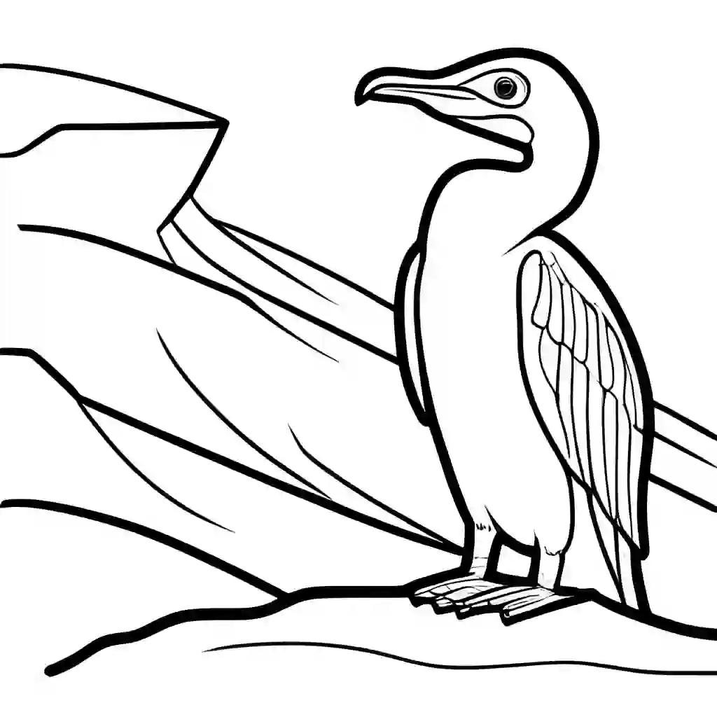Cormorants coloring pages